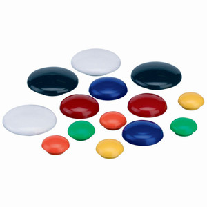 QUARTET MAGNETIC BUTTONS 20mm White Pack of 10