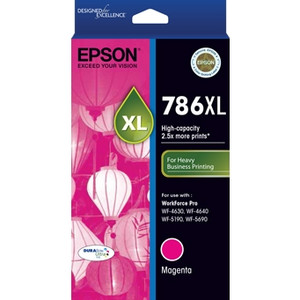 EPSON 786XL ORIGINAL HIGH CAPACITY DURABRITE ULTRA MAGENTA INK CARTRIDGE Suits Epson WorkForce Pro WF4630 / WF4640