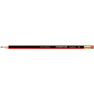 STAEDTLER 112 TRADITION PENCIL Rubber Tipped Graphite HB