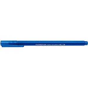 Staedtler 338 Triplus Broadliner - Blue, Box of 10