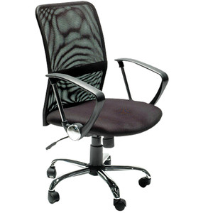 STAT MESH BACK EXECUTIVE CHAIR Med Back With Arms Black