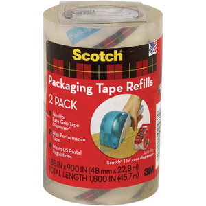 SCOTCH DP1000RR2 REFILL TAPE Easy Grip Packaging Tape To Suit DP-1000 RR-2 Dispenser