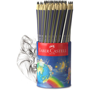 Faber-Castell Goldfaber Graphite Pencil HB, Tin Cup of 72