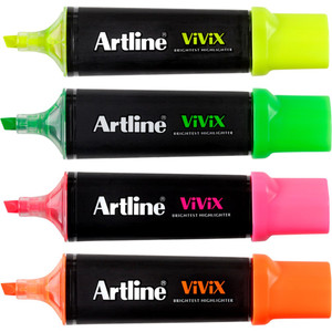 ARTLINE VIVIX HIGHLIGHTERS Assorted Wallet of 4