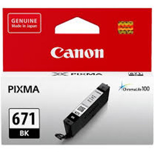 CANON CLI-671 ORIGINAL BLACK INK CARTRIDGE Suits Canon Pixma MG5760BK - 1.8K Pages
