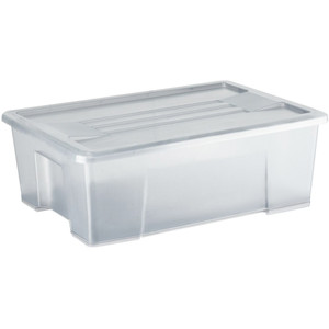 Italplast Storage Box I204 Clear 10 Litre GRAPHITE