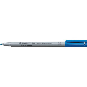 STAEDTLER 315 LUMOCOLOR PENS NonPerm Med 10mm Blue Box of 10