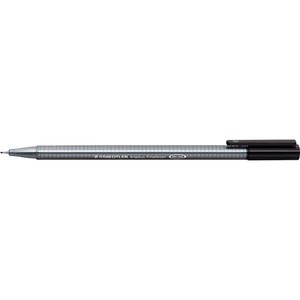 STAEDTLER TRIPLUS FINELINER Fineliner Black Pack of 10 334-9