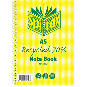 SPIRAX RECYCLED NOTEBOOK 812 A5 120Pg