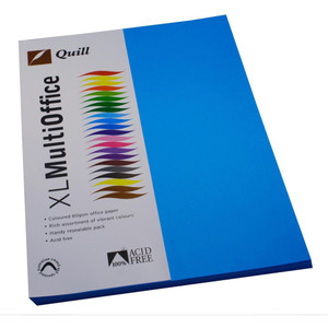 QUILL A4 XL MULTIOFFICE PAPER 80gsm Marine Blue (Pack of 100)