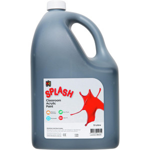 EC CLASSROOM SPLASH PAINT 5 Litre Liquiorice (Black)