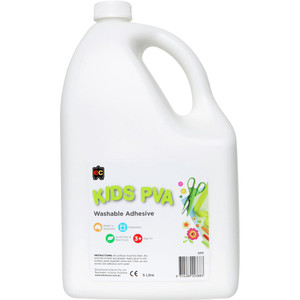 EC KIDS WASHABLE PVA GLUE 5 Litre