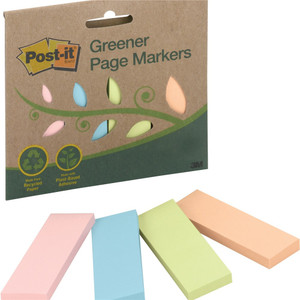 POST-IT PAGEMARKERS Greener Page Markers 671-4RPA PINK,BLUE,GREEN,WHITE
70007025854 / 70005255446