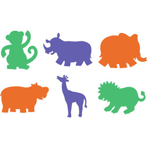 EC STENCIL Jungle Animals 203x203mm 6s