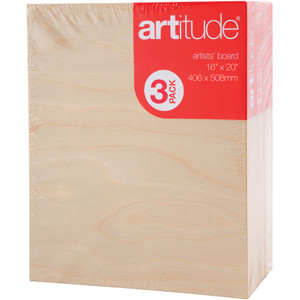 Artitude Board 16x20 Inch Thin Edge Pack of 3