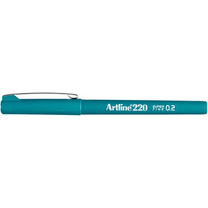 ARTLINE 220 FINELINER PENS 0.2mm Dark Green Pack of 12