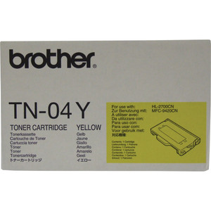BROTHER TN-04Y ORIGINAL YELLOW TONER CARTRIDGE 6.6K Suits 2700CN / MFC9420