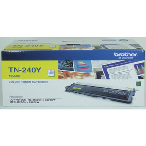 BROTHER TN-240 ORIGINAL YELLOW TONER CARTRIDGE 1.4K Suits MFC 9120 / 9320 / HL3070 / 3040