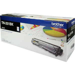 BROTHER TN-251BK ORIGINAL BLACK TONER CARTRIDGE 2.5K Suits HL3150CDN / HL3170CDW / MFC9140CDN / MFC9330CDW / MFC9340CDW / DCP9015CDW