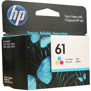 HP 61 TRI-COLOR ORIGINAL INK CARTRIDGE (CH562WA) Suits DeskJet 1050 / 2050