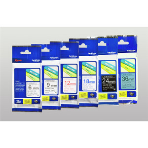BROTHER TZE-M931 PTOUCH TAPE 12mm x 8mtr Black On Matt Silver