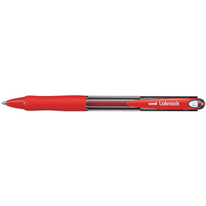 UNIBALL SN100 LAKNOCK RETRACT 1.0 MED RED PEN SN100MR