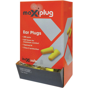MAXISAFE DISPOSABLE EARPLUGS Uncorded Class 5 27dB Pk200