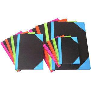 CUMBERLAND BRIGHT NOTEBOOK A5 192 Pages Asst Colours Quality Paper