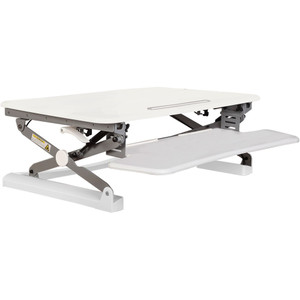 RAPID RISER WORKSTATION W 890MM X D 590MM MEDIUM WHITE