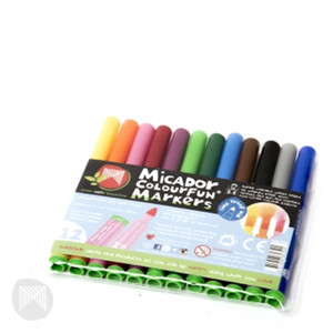 Micador Colourfun Markers Wallet of 12 *** equivalent to CN-F076200 ***