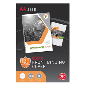 IBICO BINDING COVERS A4 200 Micron Clear Pk25