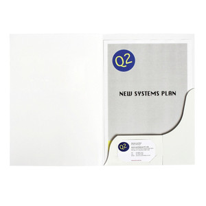 MARBIG PRESENTATION FOLDERS Pro Series A4 Matt White, Bx50