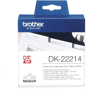 BROTHER DESKTOP LABEL PRINTER CONTINUOUS ROLLS White Paper 12mmx30.48m