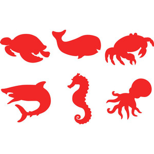 EC PAINT STAMPER Set 6 Sea Life