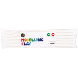 Modelling Clay 500g White, Each