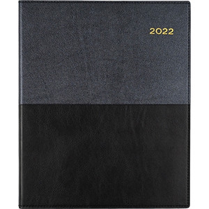 COLLINS VANESSA SERIES DIARIES #325 A4 Short ( Quarto ) Week To Opening 1Hr Appoint. 8am-6pm Vertical Black (2024)