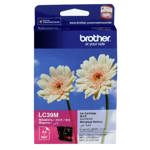 BROTHER LC-39 ORIGINAL MAGENTA INK CARTRIDGE Suits DCP J125 / J315W / J515W / MFC J220 / J265W / J410 /J415W / DCP J140W