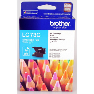 BROTHER LC-73C ORIGINAL CYAN CARTRIDGE Suits MFC J6510DW / 6710DW / 6910