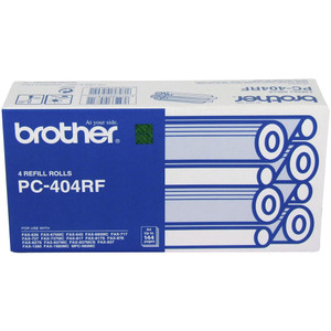 BROTHER PC404RF THERMAL TRANSFER X4 ROLLS 144 PAGE YIELD Suits 465 / 645 / 685MC / 727 / 780 / 960 / 1280 / 1980MC / MF960MC