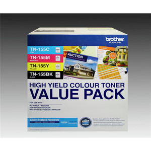 BROTHER TN155CL TONER PACK Black, Magenta, Cyan, Yellow