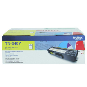 BROTHER TN-340Y ORIGINAL YELLOW TONER CARTRIDGE 1.5K Suits HL4150 / 4750 / MFC9460 / 9970