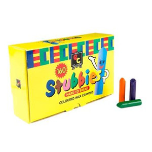 STUBBIES CRAYONS 160PCS SCHOOL PACK