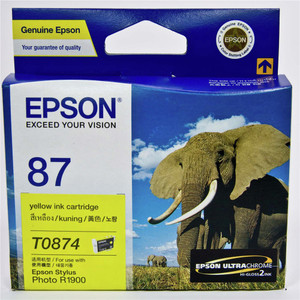 EPSON 87 YELLOW INK CARTRIDGE (C13T087490)