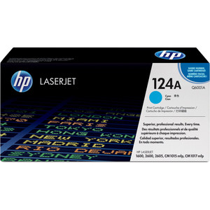 HP 124A CYAN ORIGINAL LASERJET TONER CARTRIDGE 2K (Q6001A) Suits LaserJet 1015 / 1017 / 1600 / 2600 / 2605