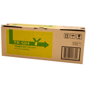 KYOCERA TK584Y ORIGINAL YELLOW TONER CARTRIDGE 2.8K Suits FS-C5150DN