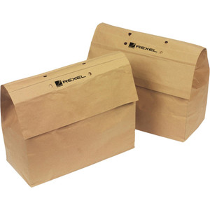 REXEL AUTO+250 WASTE BAGS 400x295x315mm Recyclable (Pack of 20) *** While Stocks Last ***