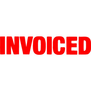 XSTAMPER - 1 COLOUR - TITLES G-O 1532 Invoiced Red