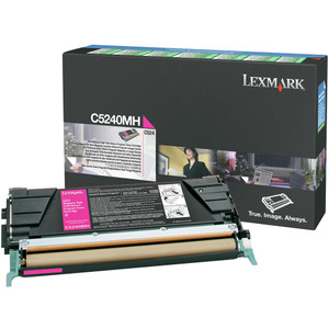 LEXMARK C5240MH ORIGINAL PREBATE MAGENTA TONER CART HY 5K Suits C524N/532/534