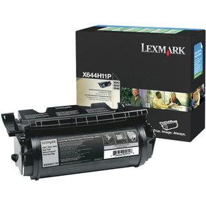 LEXMARK X644H11P TONER CART Prebate, Black