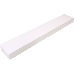 Quill Sentence Card Strips Blank 300gsm 600 x 100mm - White, Pack of 100 (12841)